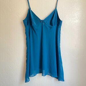 Victoria's Secret Teal Blue Chemise Nightie Size Large